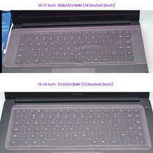 Load image into Gallery viewer, Waterproof Laptop Keyboard Protective Film 15 Laptop Keyboard Cover 15.6 17 14 Notebook Keyboard Cover Dustproof Film Silicone
