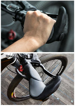 Load image into Gallery viewer, Waterproof Road Bike Horn Handlebar Cover Anti-Slip Handle Bar Grip Bicycle Accessories Mountain Bike Silicone Handlebar Grips Ergonomic Desgin With Bilaterally Locking Ring Non-Slip For Standard Bike
