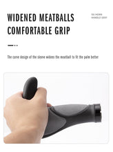 Load image into Gallery viewer, Waterproof Road Bike Horn Handlebar Cover Anti-Slip Handle Bar Grip Bicycle Accessories Mountain Bike Silicone Handlebar Grips Ergonomic Desgin With Bilaterally Locking Ring Non-Slip For Standard Bike
