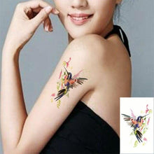 Load image into Gallery viewer, Waterproof Temporary Tattoo Lavender Stickers Butterfly Flower Luxury Small Tattoo For Body Arm

