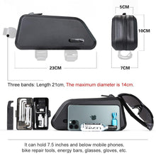 Load image into Gallery viewer, Waterproof Top Tube Bicycle Bag Hard Shell Bike Bag Stable Cycling Frame Bag Bike Accessories For Road Bike Bag Bike Top Tube Bag Bike Frame Bag Waterproof Stable Bicycle Frame Bag Bicycle Bag Professional Cycling Accessories
