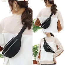 Load image into Gallery viewer, Waterproof Travel Unisex Fanny Pack Simple Design Waist Bags Fashion Bum Bag Trendy  Cross Body Chest Bags
