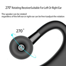Load image into Gallery viewer, Waterproof Wireless Bluetooth Handsfree Earphone Single Headphone Elegant Black Design  Comfortable Long Wireless Range Headset Business Office Earbud With Microphone Waterproof Loud Voice Sport Earphones
