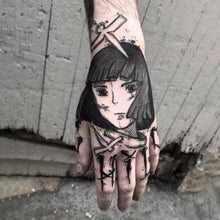 Load image into Gallery viewer, Waterproof Womens Temporary Sticker Tattoo Flower Rose Realistic Sketches For Arm Hand
