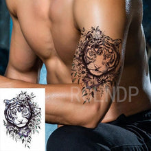Load image into Gallery viewer, Waterproof Womens Temporary Sticker Tattoo Flower Rose Realistic Sketches For Arm Hand
