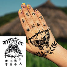 Load image into Gallery viewer, Waterproof Womens Temporary Sticker Tattoo Flower Rose Realistic Sketches For Arm Hand
