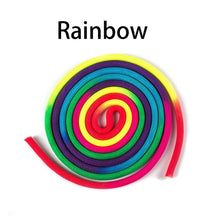 Load image into Gallery viewer, Wear-resistant Yoga Competition Jump Rope Training Exercise Fitness Indoor Outdoor Artistic Gymnastics Rainbow Color Rhythmic Gymnastics Arts Rope Solid Training Rope For Professional Competition Home Fitness
