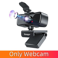Load image into Gallery viewer, Webcam 2K Full HD Web Camera For PC Computer Laptop USB Web Cam With Microphone Autofocus WebCamera Conferencing and Video Calling
