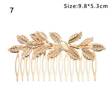 Load image into Gallery viewer, Western Fashion Retro Hair Bands For Women Wedding Metal Gold Leaf Butterfly Hair Headbands Girls Bride Gorgeous Hair Accessories For Women
