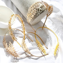Load image into Gallery viewer, Western Fashion Retro Hair Bands For Women Wedding Metal Gold Leaf Butterfly Hair Headbands Girls Bride Gorgeous Hair Accessories For Women
