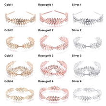 Load image into Gallery viewer, Western Fashion Retro Hair Bands For Women Wedding Metal Gold Leaf Butterfly Hair Headbands Girls Bride Gorgeous Hair Accessories For Women
