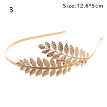 Load image into Gallery viewer, Western Fashion Retro Hair Bands For Women Wedding Metal Gold Leaf Butterfly Hair Headbands Girls Bride Gorgeous Hair Accessories For Women
