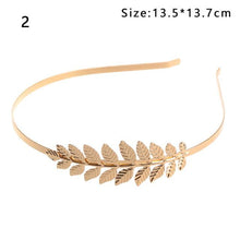 Load image into Gallery viewer, Western Fashion Retro Hair Bands For Women Wedding Metal Gold Leaf Butterfly Hair Headbands Girls Bride Gorgeous Hair Accessories For Women
