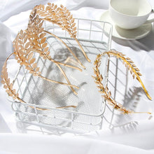 Load image into Gallery viewer, Western Fashion Retro Hair Bands For Women Wedding Metal Gold Leaf Butterfly Hair Headbands Girls Bride Gorgeous Hair Accessories For Women
