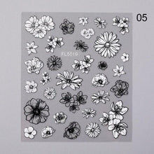 Load image into Gallery viewer, White Embossed Flower Lace 5D Sticker Decal Wedding Nail Art Designs Floral Flower Transfer Decal  Geometry  3D Wave Design Decoration for Women Girls Tape Nail Art Stickers Decal Decoration Geometry Transfer Decals Nail Art Decorations Decoration Decal
