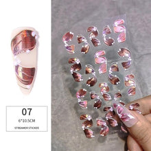 Load image into Gallery viewer, White Embossed Flower Lace 5D Sticker Decal Wedding Nail Art Designs Floral Flower Transfer Decal  Geometry  3D Wave Design Decoration for Women Girls Tape Nail Art Stickers Decal Decoration Geometry Transfer Decals Nail Art Decorations Decoration Decal
