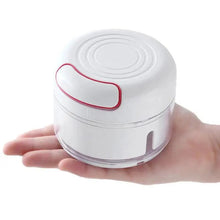 Load image into Gallery viewer, White Mini Multifunctional Kitchen Accessories Vegetable Press Manual Puller Cutting And Stirring Kitchen Gadgets Masher
