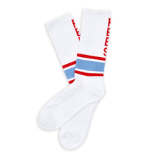 Load image into Gallery viewer, White Rebs Casual Crew Socks
