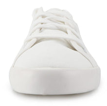 Load image into Gallery viewer, White Summer Womens Sneakers Trainers White Leather Canvas Shoes Tenis Classic Casual Cotton Slip On Canvas Comfortable Walking Flats Sneakers
