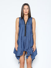 Load image into Gallery viewer, Wide Hem Sleeveless Denim Dress

