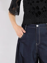 Load image into Gallery viewer, Wide Leg Baggy Denim Pants
