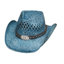 Load image into Gallery viewer, Bullhide Wild And Blue - Straw Cowgirl Hat
