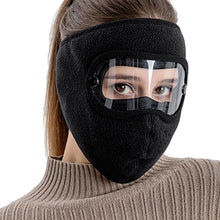 Load image into Gallery viewer, Windproof Anti Dust Face Mask Cycling Ski Breathable Masks Fleece Face Shield Hood Caps with HD Goggles Cycling Cap Balaclava  Skating Hat Motorbike Biker Racing Breather Mask Tactical Airsoft Cap Scarf Mask Ski Hat Spring Summer For Men Women
