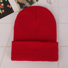 Load image into Gallery viewer, Winter Beanie Hats For Men And Women One Size Beanies Knitted Solid Cool Hat Girls Autumn Female Beanie Warm Comfortable Soft Casual Cap For Cold Weather
