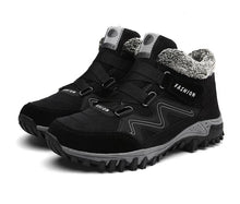 Load image into Gallery viewer, Winter Boots With Fur Warm Leather Snow Boots Mens Winter Work Casual Shoes High Top Rubber Ankle Boots Keep Warm Anti-Slip Soft Sole Warm Fur Lined Winter Ankle Booties
