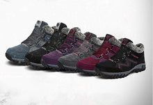 Load image into Gallery viewer, Winter Boots With Fur Warm Leather Snow Boots Mens Winter Work Casual Shoes High Top Rubber Ankle Boots Keep Warm Anti-Slip Soft Sole Warm Fur Lined Winter Ankle Booties
