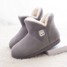 Load image into Gallery viewer, Winter Cotton Slippers Sheep Skin Woman Slippers Natural Fur Women Warm Indoor Shoes Soft Wool House Slippers Memory Foam Closed Back Slippers With Warm Lining Wool-Like Blend Cotton House Shoes

