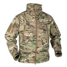 Load image into Gallery viewer, Winter Fleece Jacket Men Soft Waterproof Camouflage Coat Tactical Hiking Jackets Uniform Thermal Fleece Jacket Men Casual Clothing Climbing Warm Jacket Workout Outdoor Windbreaker Clothing
