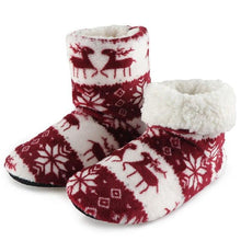 Load image into Gallery viewer, Winter Fur Slippers Women Warm House Slippers Plush Flip Flops Christmas Cotton Indoor Home Shoes Comfort Warm Fluffy Faux Fur Slipper Boots Soft Memory Foam Ankle Booties
