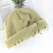 Load image into Gallery viewer, Winter Hat Women Knitted Fashion Warm Thick Hat Autumn Hip Hop Hole Beanies Unisex Basic Cap For Both Men Women Knitted Beanies Fashion Warm Hat
