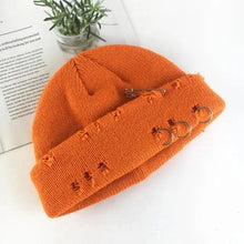 Load image into Gallery viewer, Winter Hat Women Knitted Fashion Warm Thick Hat Autumn Hip Hop Hole Beanies Unisex Basic Cap For Both Men Women Knitted Beanies Fashion Warm Hat
