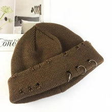 Load image into Gallery viewer, Winter Hat Women Knitted Fashion Warm Thick Hat Autumn Hip Hop Hole Beanies Unisex Basic Cap For Both Men Women Knitted Beanies Fashion Warm Hat
