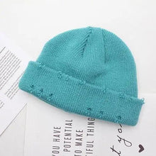 Load image into Gallery viewer, Winter Hat Women Knitted Fashion Warm Thick Hat Autumn Hip Hop Hole Beanies Unisex Basic Cap For Both Men Women Knitted Beanies Fashion Warm Hat
