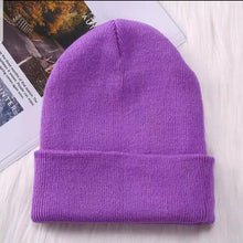 Load image into Gallery viewer, Winter Hats For Men Woman New Beanies Knitted Solid Cute Hat Girls Autumn Female Beanie Caps Warmer Stylish Ladies Casual Cap Outdoor Winter Adult Neutral Warm Hats Candy Color Knitted Woolen Hat for Women Men
