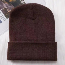 Load image into Gallery viewer, Winter Hats For Men Woman New Beanies Knitted Solid Cute Hat Girls Autumn Female Beanie Caps Warmer Stylish Ladies Casual Cap Outdoor Winter Adult Neutral Warm Hats Candy Color Knitted Woolen Hat for Women Men
