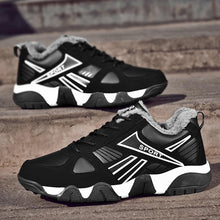 Load image into Gallery viewer, Winter Leather Sneakers Keep Warm Waterproof Mans Sneakers Work Casual Shoes Mens Autumn Anti-slip Leather Lace Up Lightweight Soft Modern Comfortable Classic Walking Sneakers
