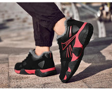 Load image into Gallery viewer, Winter Leather Sneakers Keep Warm Waterproof Mans Sneakers Work Casual Shoes Mens Autumn Anti-slip Leather Lace Up Lightweight Soft Modern Comfortable Classic Walking Sneakers
