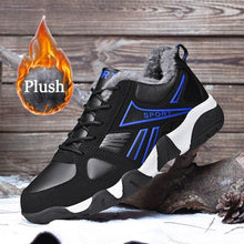 Load image into Gallery viewer, Winter Leather Sneakers Keep Warm Waterproof Mans Sneakers Work Casual Shoes Mens Autumn Anti-slip Leather Lace Up Lightweight Soft Modern Comfortable Classic Walking Sneakers
