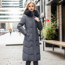 Load image into Gallery viewer, Winter Long Coat with Thickened Fur Collar

