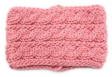 Load image into Gallery viewer, Winter Soft Wool Knit Warm Lightweight Ear Protection Crochet Headbands Elegant Turban Outdoor Sports Headwear Hair Ribbons Hair Accessories For Girl

