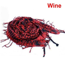 Load image into Gallery viewer, Winter Warm Unisex Fashion Lightweight Military Men Scarves Arab Tactical Desert Army Keffiyeh Scarf Military Scarves Shemagh Palestine Islamic Multifunction Tactical cotton head Scarf square Arabic Keffiyeh Wrap Bandana Women Men
