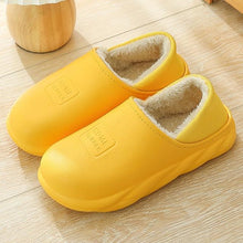 Load image into Gallery viewer, Winter Waterproof Home Slippers Womens New Plush Warm House Soft Slippers Non-Slip Memory Foam Couples Shoes Women's Cozy Warm Slippers Memory Foam Indoor Outdoor Winter Slippers
