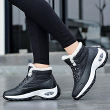Load image into Gallery viewer, Winter Women's Sneakers Fashion Breathable Casual Running Winter Warm Anti-Slip Soft Sole Warm Fur Lined Winter Womens High Heels Sneakers
