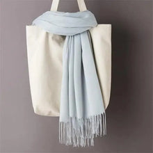 Load image into Gallery viewer, Winter Women Scarf Female Scarves For Women Solid Shawl Wraps For Winter Casual Wear Travel Friendly Wool Tassel Scarf Fashion Solid Color Toddler Soft Warm Scarves
