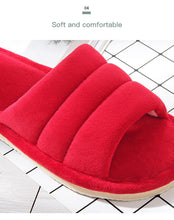 Load image into Gallery viewer, Winter Women Slippers Home Soft Slippers Flip Flops Plush Warm Hotel Sandals Anti Skid Bedroom Memory Foam Slippers Comfy Slip-On House Shoes With Anti-Skid Sole
