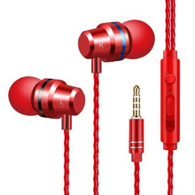 Load image into Gallery viewer, Wired Earphones In-Ear For Computer PC 3.5mm Earbuds Stereo Headset Gamer Handsfree With Mic Wired Earbuds Noise Isolating in-Ear Headphones Earphones with Mic Volume Control 3.5mm Plug for Sports Workout Compatible
